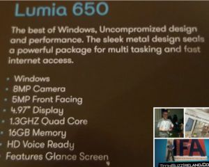 Le Lumia 650 fait parler de lui et son prix pourrait être à 199,99€ en Irlande