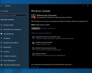 KB4601382 : une nouvelle mise à jour est disponible pour Windows 10