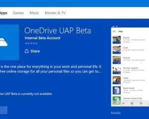 OneDrive, version appli universelle, a fait une apparition sur le Windows Store