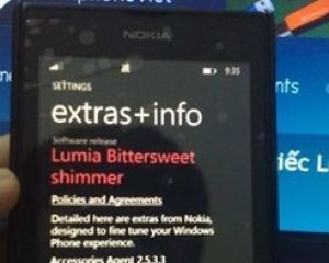 La GDR3 "Bittersweet Shimmer" se montre sur le Nokia Lumia 520