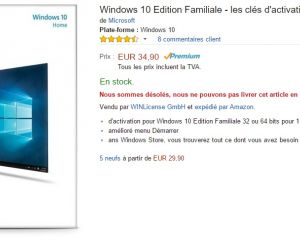 ​Windows 10 : une clé d'activation à seulement 35€ sur Amazon ?