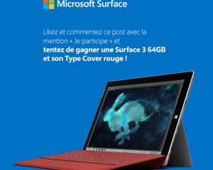 [Concours] Gagnez une Surface 3, grâce à Microsoft, en likant un simple post