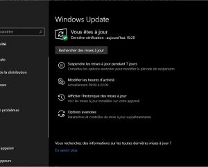 KB5004760 : nouvelle mise à jour disponible pour Windows 10