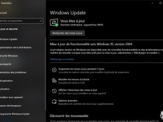 La mise à jour de fonctionnalité vers Windows 10, version 2004, est dispo !