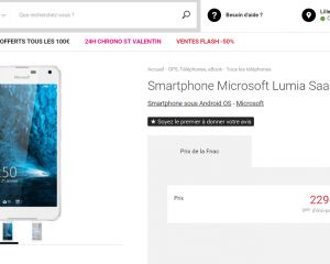 Le Lumia 650 apparaît sur le site de la Fnac à 229€