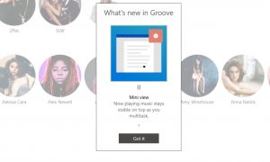 Groove Musique profitera d'un mini-lecteur sur Windows 10