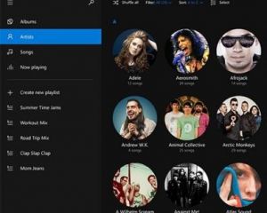 Windows 10 : la nouvelle version de Musique preview décide de singer Spotify