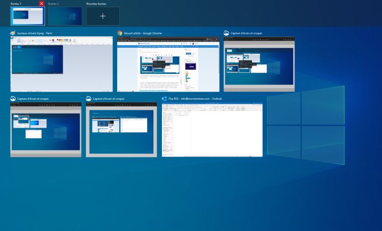 Comment utiliser efficacement les bureaux virtuels sur Windows 10 ?