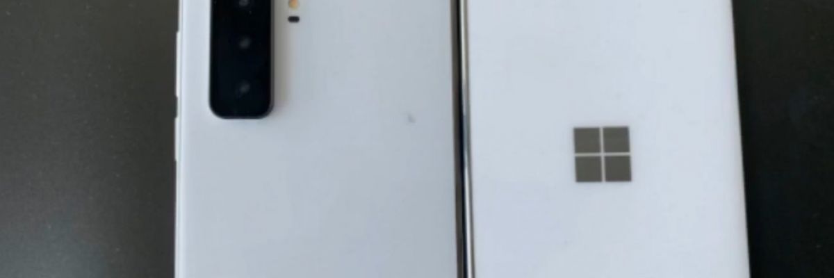 Le Surface Duo 2 en fuite : triple module photo à l'arrière