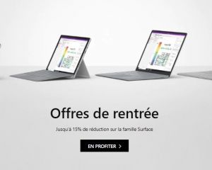 Offres de rentrée : Surface Pro 6, Laptop 2, Book 2, Go en réduction