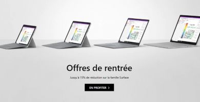 Offres de rentrée : Surface Pro 6, Laptop 2, Book 2, Go en réduction