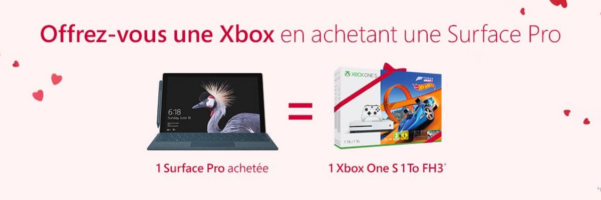 [Bon plan] Une Xbox One S offerte à l'achat d'une Surface Pro