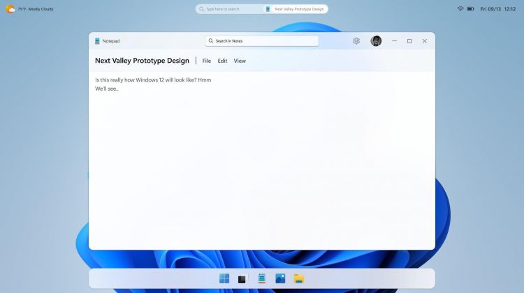 Windows 12 : la première image du nouveau système d'exploitation en fuite ?