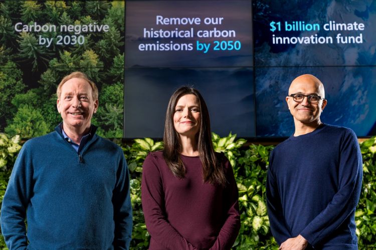 Urgence climatique : Microsoft veut capter tout le CO2 qu'il a émis depuis 1975