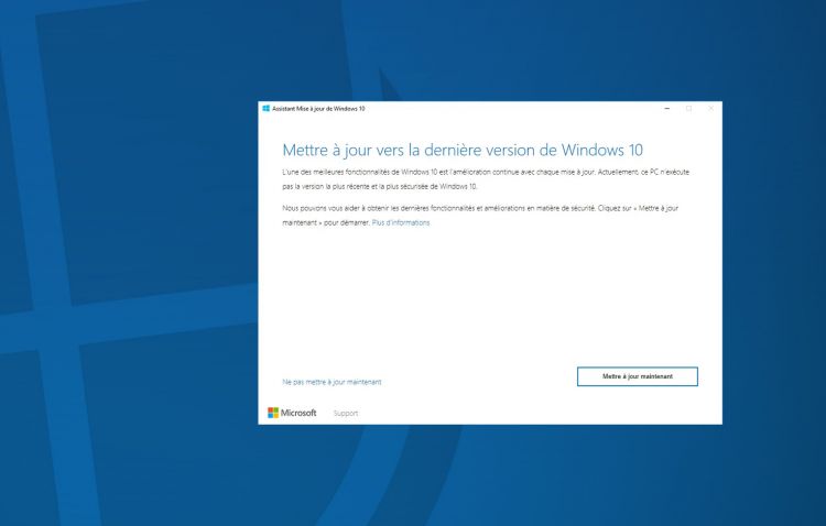 Vous utilisez Windows 10 (version 1803) ? Il est temps de mettre à jour votre PC