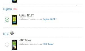Ouverture des forums Acer W4, HTC Titan, HTC Radar & Fujistsu IS12T