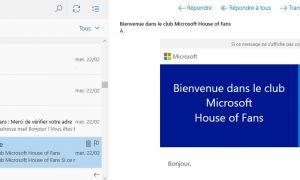 Mise à jour de l'application Courrier et Calendrier pour Windows 10 et Mobile