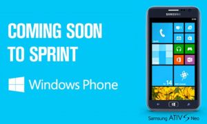 Sprint dévoile les HTC 8XT et Samsung ATIV S Neo sous Windows Phone 8
