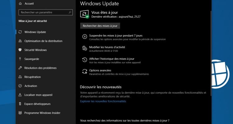 KB4541335 : une nouvelle mise à jour est dispo pour Windows 10