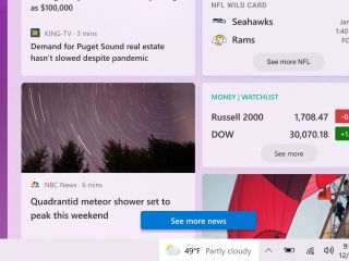 Windows 10 : un Widget météo arrive dans la barre des tâches