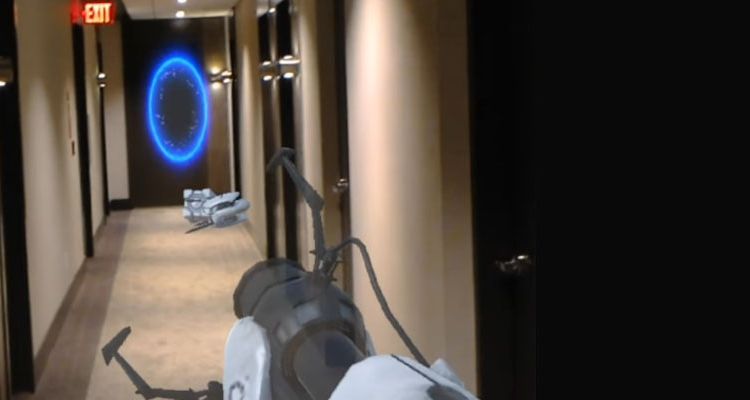 Le jeu Portal en réalité augmentée sur Hololens : démo vidéo (ou presque)