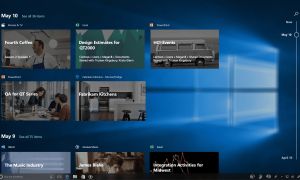 Windows Timeline, en démonstration vidéo, arrive prochainement pour les Insiders