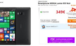 [Bon plan] Le Nokia Lumia 930 à seulement 349€ chez Boulanger