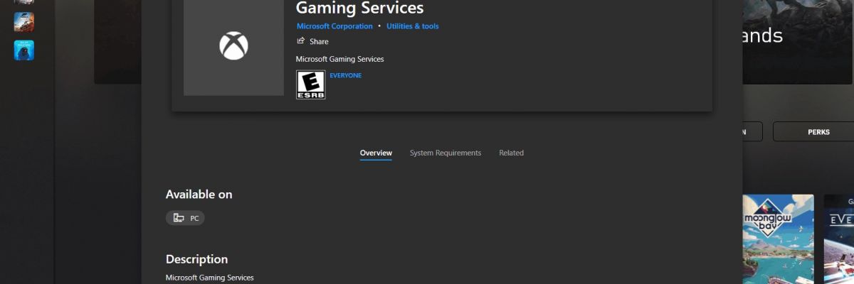 Problème : le service de jeux Xbox s'ouvre quand je lance Forza Horizon 5, Gears