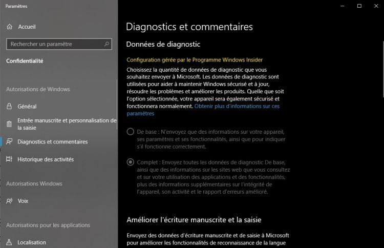 Windows 10 : comment contrôler les données de diagnostic envoyées à Microsoft ?