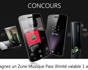 Concours : on vous offre un Zune Musique Pass illimité valable 1 an !