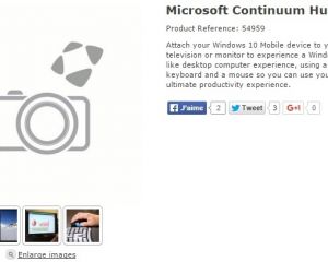 Microsoft Display Dock ou Continuum Hub : un nouvel accessoire devrait arriver