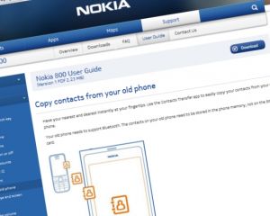 Le transfert de contacts via Bluetooth pour le Nokia Lumia