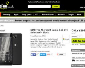 [Rumeur] Le Lumia 650 apparaît en précommande sur le site MobileFun.co.uk