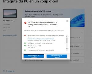KB5005463 : PC Health Check débarque en tant que mise à jour sur Windows 10