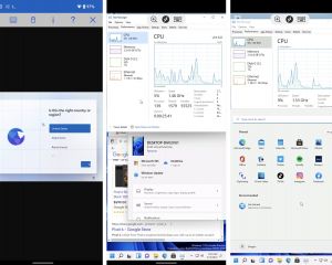 Windows 11 installé sur un téléphone Android (Google Pixel 6)