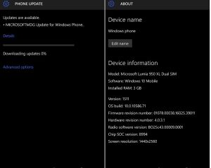 Les Lumia 950 et 950 XL : un nouveau firmware améliore les appels et le GPS