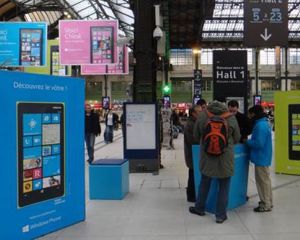 L'équipe Windows Phone dans les gares en France et à la Défense