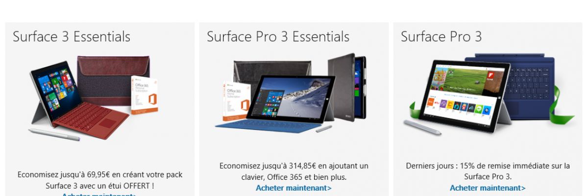 [MAJ] [Bon plan] Les offres Flash du Microsoft Store jusqu'au 30 novembre 2015