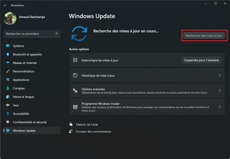 KB5025305 : une nouvelle mise à jour débarque pour Windows 11
