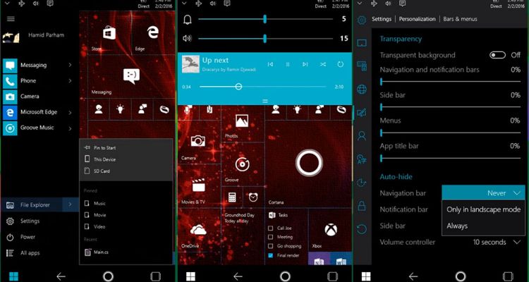 [Concept] Windows 10 Mobile : un nouveau concept avec des bonnes idées dedans