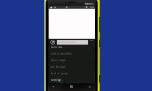 Windows Phone 8 : « Chercher sur la page » revient sur IE10