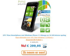 Le HTC Titan à 299€ sur iBood