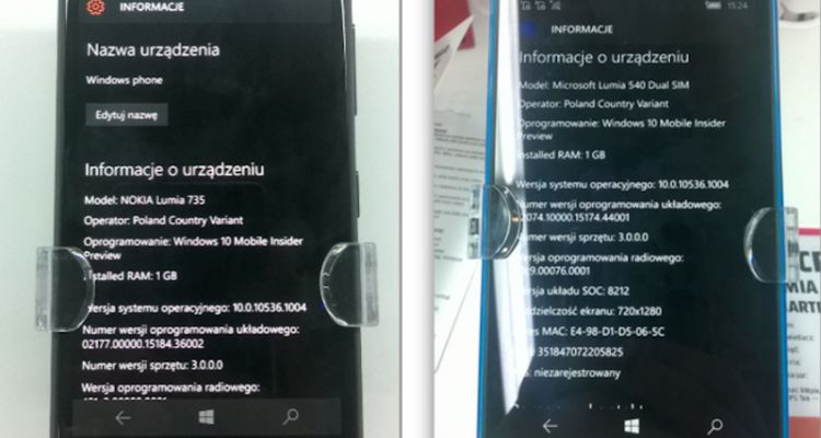 Windows 10 Mobile : des terminaux équipés déjà en vente... en Pologne