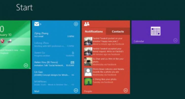 ​Tuiles interactives et amélioration des notifications sur Windows 10