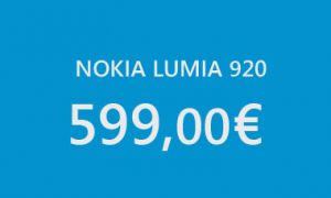 Diminution de prix pour le Nokia Lumia 920 chez Phone House