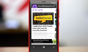 Mise à jour de l’application MonWindowsPhone sur Windows Phone