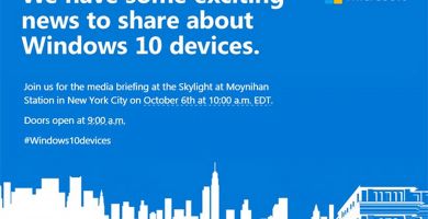 6 octobre : le rendez-vous est pris pour les nouveaux devices sous Windows 10