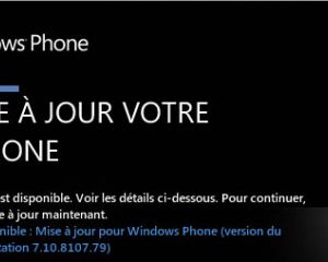 Mise à jour mineure 8107 Windows Phone en cours de déploiement [MAJ²]