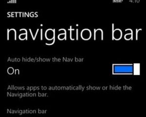 [Tuto] Windows Phone 8.1 : focus sur la barre de navigation