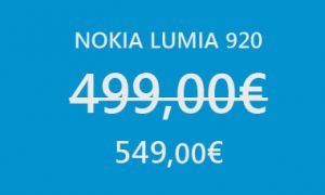 [MAJ] Le Nokia Lumia 920 finalement disponible pour 549€ chez Sosh
